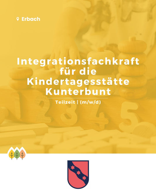 Integrationsfachkraft für die Kindertagesstätte Kunterbunt