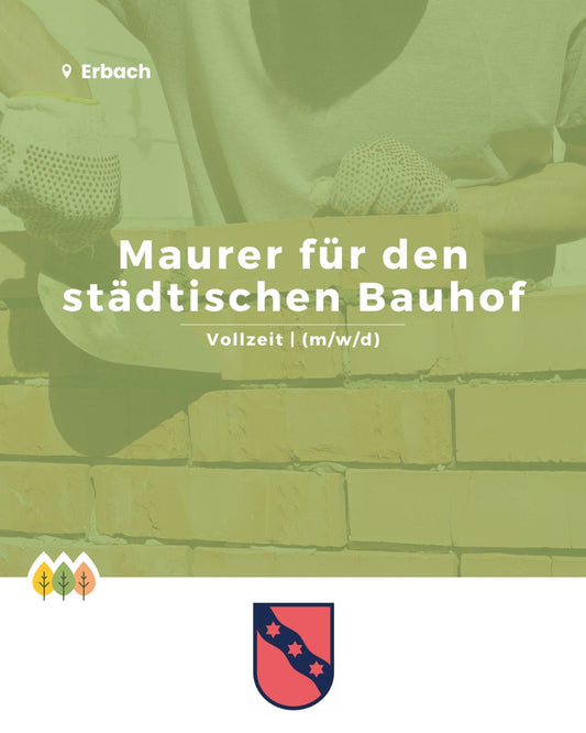 Maurer für den städtischen Bauhof