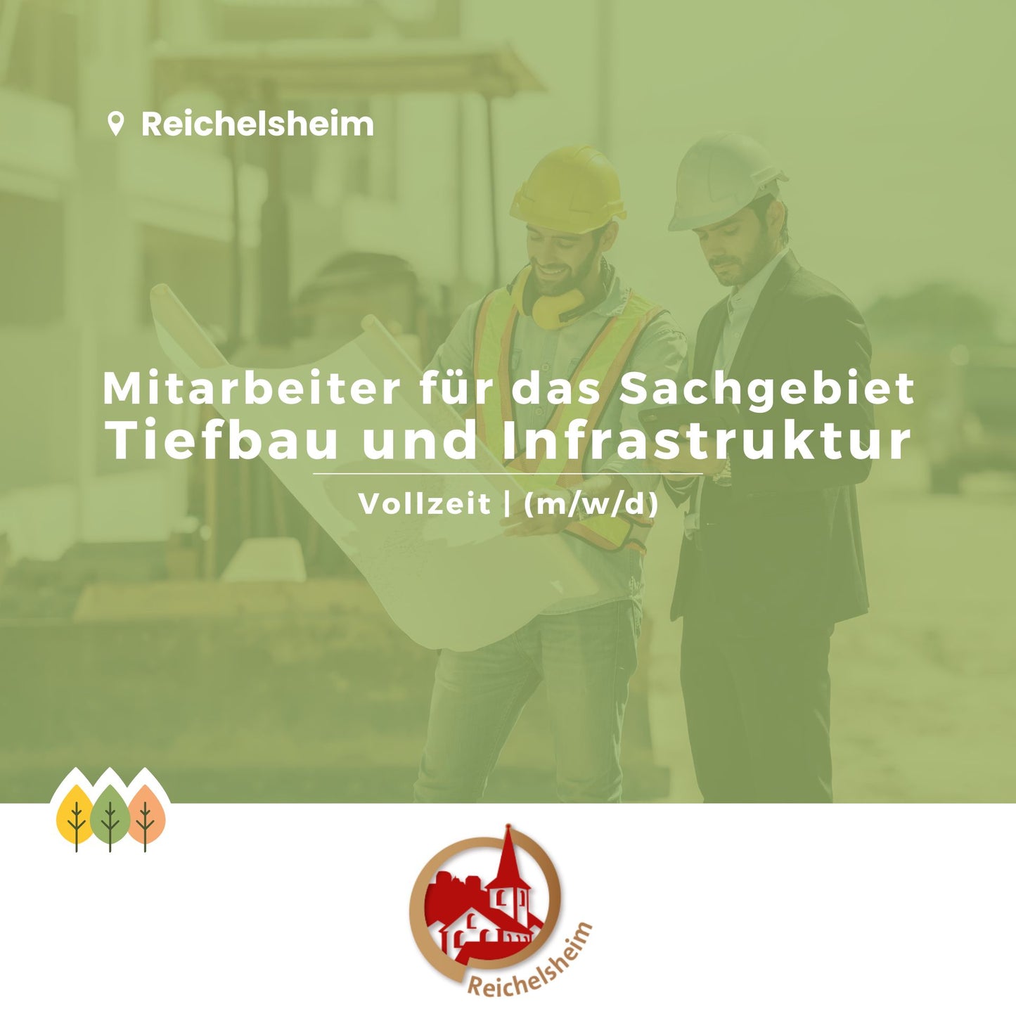 Mitarbeiter für das Sachgebiet Tiefbau und Infrastruktur