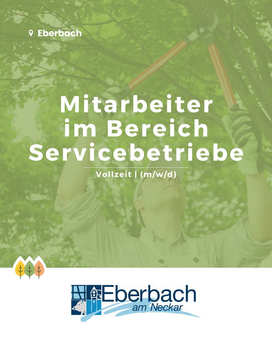 Mitarbeiter im Bereich Servicebetriebe