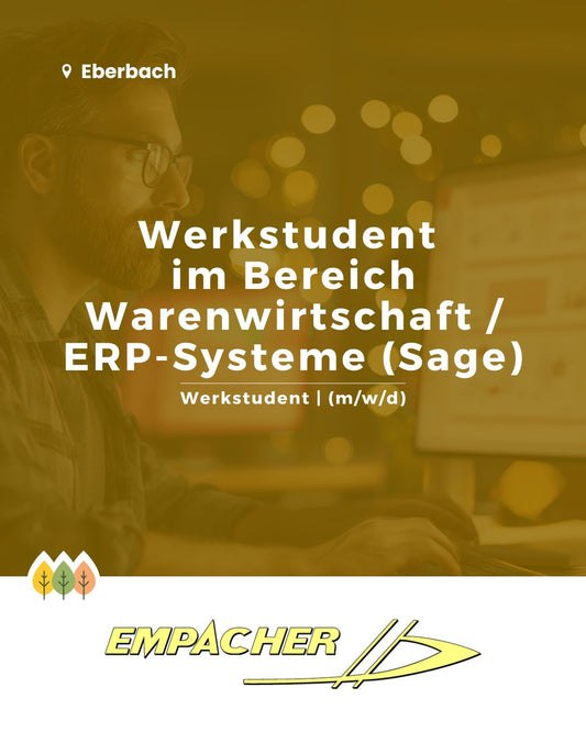 Werkstudent im Bereich Warenwirtschaft / ERP-Systeme (Sage)